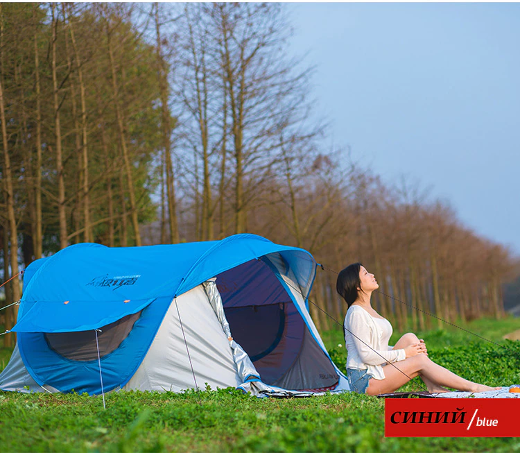 Cheap Goat Tents Open tent Throw pop up tents Outdoor camping Hiking automatic season Tent Speed Rainproof Family Beach large space Free shipping Tents 